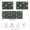 thumbnail image 2 of Yayeee Pillowcase Queen Size Set of 2 Satin Wrinkle Resistant Pillow Case, Green Christmas Hats, 2 of 8