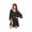 Black Cat, variant on Women's Sleepshirt Deep V Neck Nightgown Batwing Nightshirt Oversized Sleepwear