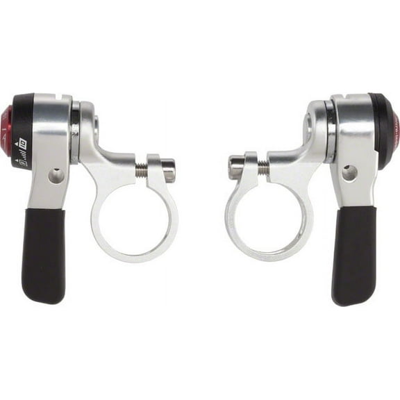 microSHIFT Thumb Shifter Set, 10-Speed Road, Double/Triple, Shimano Compatible