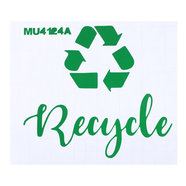 Miangastore Autocollant de Poubelle de Recyclage Logo Panneau Décalque Autocollant Imperméable pour Poubelle
