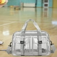 thumbnail image 6 of FVDPWYE PVC Clear Tote Bag Waterproof PVC Gym Bag for Beach Camping Yoga Stadium Concert Gray, 6 of 9
