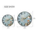 thumbnail image 2 of Round Clock Wall Clock Decorative Clock 9.5" Sizes Animals Playing Musical Instruments, 2 of 9