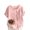 Pink, variant on Sexlip Womens Short Sleeve Blouse Side Button Decorative Necklace Floral Print Loose Sleeve Soft Fabric Relaxed Silhouette for Daily Wear Pink L