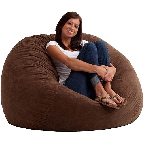 Big Joe Large 4' Fuf Bean Bag Chair, Multiple Colors/Fabrics - Walmart.com - Walmart.com