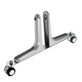 thumbnail image 1 of Compact Foldable Screen Mover Stand With Wheels For Relaxation Area Partition Bracket Feet 1Set, 1 of 5