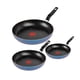 thumbnail image 1 of Juego de 3 Sartenes T-Fal Daily Stone Azules, 1 of 6