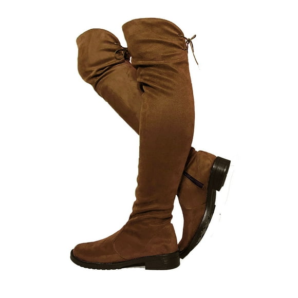 Bota larga para mujer, con tacon bajo modelo panther Nyxmart Bota Larga estilo maxibota / Mod. 619-PA