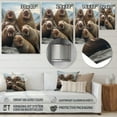 thumbnail image 4 of Designart "Tusked Family Portrait" Animals Metal Wall Decor, 4 of 5