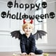 thumbnail image 5 of Decoraciones de Halloween, letras negras, chalota dorada, suministros para fiestas de Halloween, arreglo de escena, decoración de Halloween, bandera de papel para Halloween, bandera de papel para Hall, 5 of 6