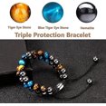 thumbnail image 3 of 1 Uds. Pulseras para hombres y mujeres para protección Perles Diamtre 8mm Noir Bleu Jaune Tigre Cristal Pierre Naturelle pulsera Homme Et Femme Cha, 3 of 5