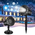 thumbnail image 2 of TOPCHANCES Christmas Snowflake Projector Lights, Waterproof White Snowfall Light Projector for Indoor Outdoor Xmas New Year Party, 2 of 10