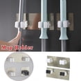 thumbnail image 1 of Xihbxyly Soporte para Trapeador Sin Rastro, Diseño de Gancho Resistente, Montaje En Pared, No Daña Las Paredes, Antideslizante, Fácil Instalación, Carga Máxima de 5 Kg, Uso En Casa o En La Oficina, C, 1 of 2