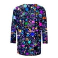 thumbnail image 5 of Sequins Shirts Tops for Womens Fashion Outfits 2025 Dressy Casual 3/4 Sleeve Tshirts Crewneck Tunic, 5 of 5
