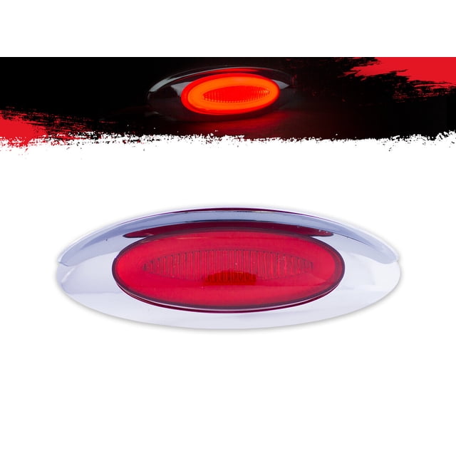 Plafón Lateral TUNELIGHT-RENOVATIO Luz Gel Roja Elíptico 14 LEDS