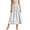 White, variant on Lusa Long Skirts for Women 2026 Summer Boho Pleated Loose Fit Lightweight Flowy Skirt Pure Color Casual Elastic High Waisted Swing A-Line Maxi Skirts White XL