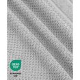 thumbnail image 2 of Feather and Stitch Premium 100% Cotton 6-Piece Towel Set, Grey – Soft, Plush, and Absorbent Bathroom Towels, 2 of 5