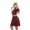 A Wine Red, variant on YONGHS Women Short Sleeve Sequin Glitter A-line Dress Mini Party Club Dresses A Wine Red 14