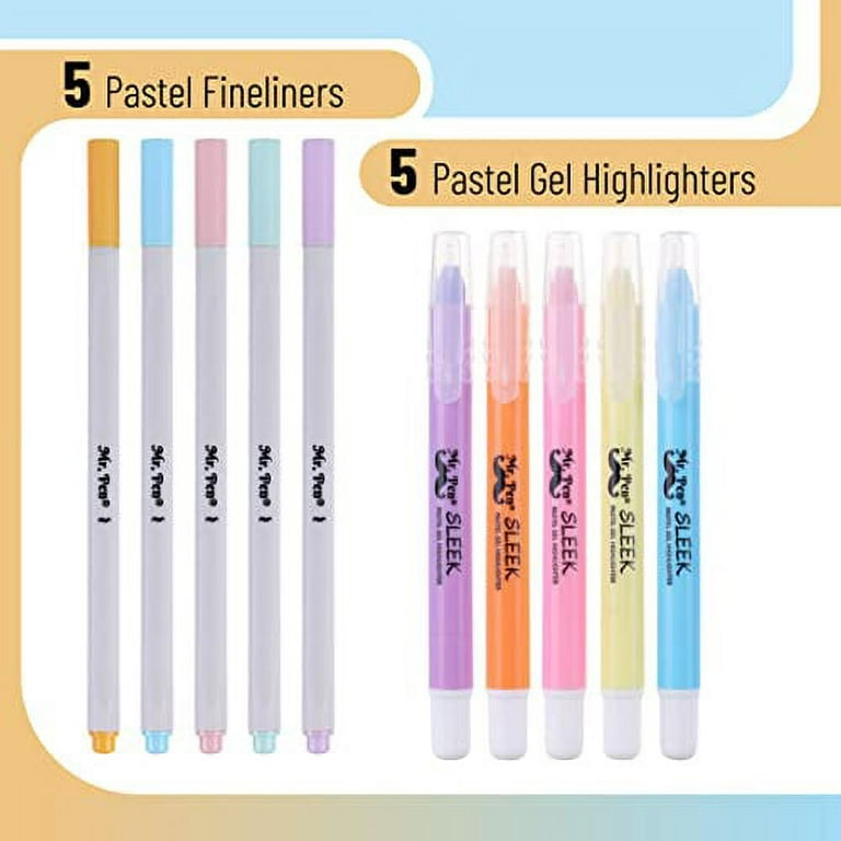 Mr. Pen- Bible Gel Highlighters Markers, 10 Pack, No Bleed, Through