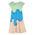 thumbnail image 5 of Girls Summer Dress , Summer Dresses Girls,Girls Summer Casual Dress With Ice Print Flowy Sleeveless Design For Play Party And Outdoor Activities, 5 of 5