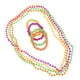 thumbnail image 4 of KAKOWELY Collar y pulsera de cuentas de neón de 16 piezas, cadena de bolas con cuentas, accesorios para disfraces de fiesta (8 collares y 8 pulseras), 4 of 5