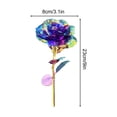 thumbnail image 2 of JASKFLY Colorful Luminous Rose Artificial Flower Home Decor Gift with Colorful Lights Seven Color Glowing Purple Rose, 2 of 9