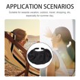 thumbnail image 4 of KAKOWELY Sombrero de verano con protección solar, color sólido, para correr al aire libre, con aleros grandes, 4 of 5