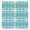 Turquoise Floral And, variant on Colorful Geometric Striped Pattern Summer Placemats Table Placemats Set Of 4-Linen Kitchen Washable Placemats Table Mats 11.8"x17.7" Non-Slip Heat Resistant