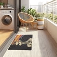 thumbnail image 4 of Yayeee Doormat for Indoor Entrance 32" x 20" Non Slippery Floor Rug, Black Skeleton, 4 of 8