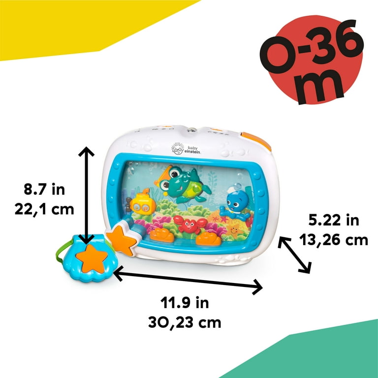Baby Einstein Sea Dreams Soother Crib Toy with Remote, Lights and Melodies for Newborns and Up, Unisex