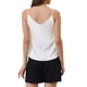 thumbnail image 3 of Camiseta de satén para mujer, tirantes, escote en V, top de seda casual, formal, capa, camisa de dormir 2026 M blanca, 3 of 6