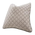 thumbnail image 3 of MICHAEL AMINI Paragon 20x20" Square Fabric Pillow in Taupe/Silver Set of 2, 3 of 5