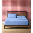 thumbnail image 3 of PRATYUX Full XL 3-PC (1 Fitted + 2 Pillowcases) Set 800-TC Egyptian, 18" Deep - Light Blue, 3 of 7