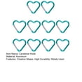 thumbnail image 7 of Yesbay 10 Pcs Heart-shaped Carabiner Hooks Compact Quick Link Snap Hook Clips Strong Load-bearing Key Holders Camping Supplies, 7 of 7