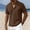 Brown, variant on Eltusu Men's Polo Shirts, Loose Fit Pullover Summer Short Sleeve Shirts with Collar Brown Size XL