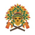 thumbnail image 2 of CafePress - Native Skull Headdress - Queen Duvet, 2 of 4