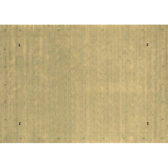 Ahgly Company Indoor Rectangle Abstract Brown Contemporary Area Rugs, 5' x 8'