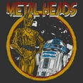 thumbnail image 2 of Mens Star Wars Metal Head Rock Droids Lightweight Hoodie, 2 of 4