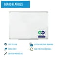 thumbnail image 3 of MasterVision Earth Melamine Dry-Erase Board Double-sided, 36" X 48", Aluminum Frame, 3 of 16