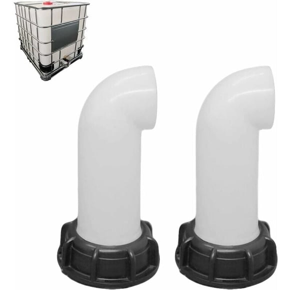 pcs Water Tank Nozzle Valve, Water Tank Valve, IBC Water Tank Adapter 60mm, for Dead IBC Tank (White)..