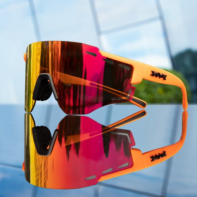 Gafas de sol deportivas para hombre, lentes polarizadas para ciclismo de montaña o carretera, UV400 qiuyongming unisex