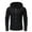 Black, variant on IROINNID Zip Up Hoodie for Men Loose Printed Sports Sweater Long Sleeve Zipper Pocket Sports Top Coat,Black