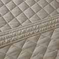 thumbnail image 6 of Madison Park Queen Breanna 4-Piece Cotton Reversible Tailored Bedspread Set, Khaki, 6 of 8