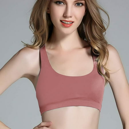 

Women s Pur Seamed Easy Comfort Sports Bras Shapewear Pullover Bras for Women Bean Paste L