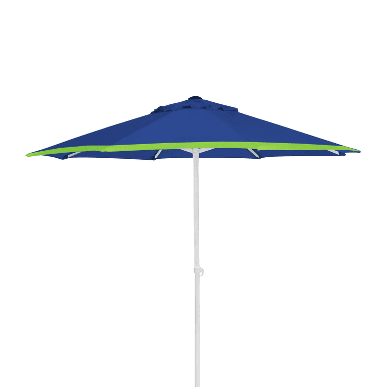 Sun Sea 7 Ft Beach Umbrella, Navy and Green photo 1