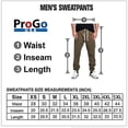 thumbnail image 5 of ProGo USA Men's Joggers Sweatpants Basic Fleece Marled Jogger Pant Elastic Waist (Olive, Large), 5 of 6