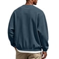 thumbnail image 5 of hoksml Men s Crew Neck Sweatshirt Cropped Loose Drop Shoulder Elastic Waist for Casual Daily Work Outdoor Comfort, 5 of 5