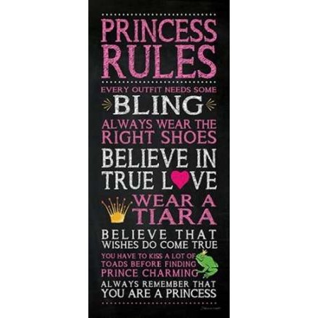 Princess Rules Poster Print By Stephanie Marrott Walmart Com