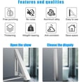 thumbnail image 2 of LNKOO Retractable Clothes Drying Rack, Easy Installation Wall Mounted Collapsible Clothes Hanger Rack Space Saving Hanging Racks for Laundry Room Organization,2 Racks with Rod, 2 of 7