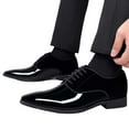 thumbnail image 4 of YUEHUA Men's Oxfords Pointed Toe Lace Ups Shoes Supple Full-Grain Leather for Men, 4 of 10