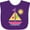 Purple, variant on Inktastic Sailboat Girls Sailing Girls Baby Bib